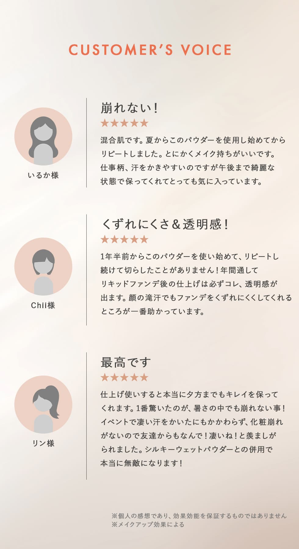 お客様のお声